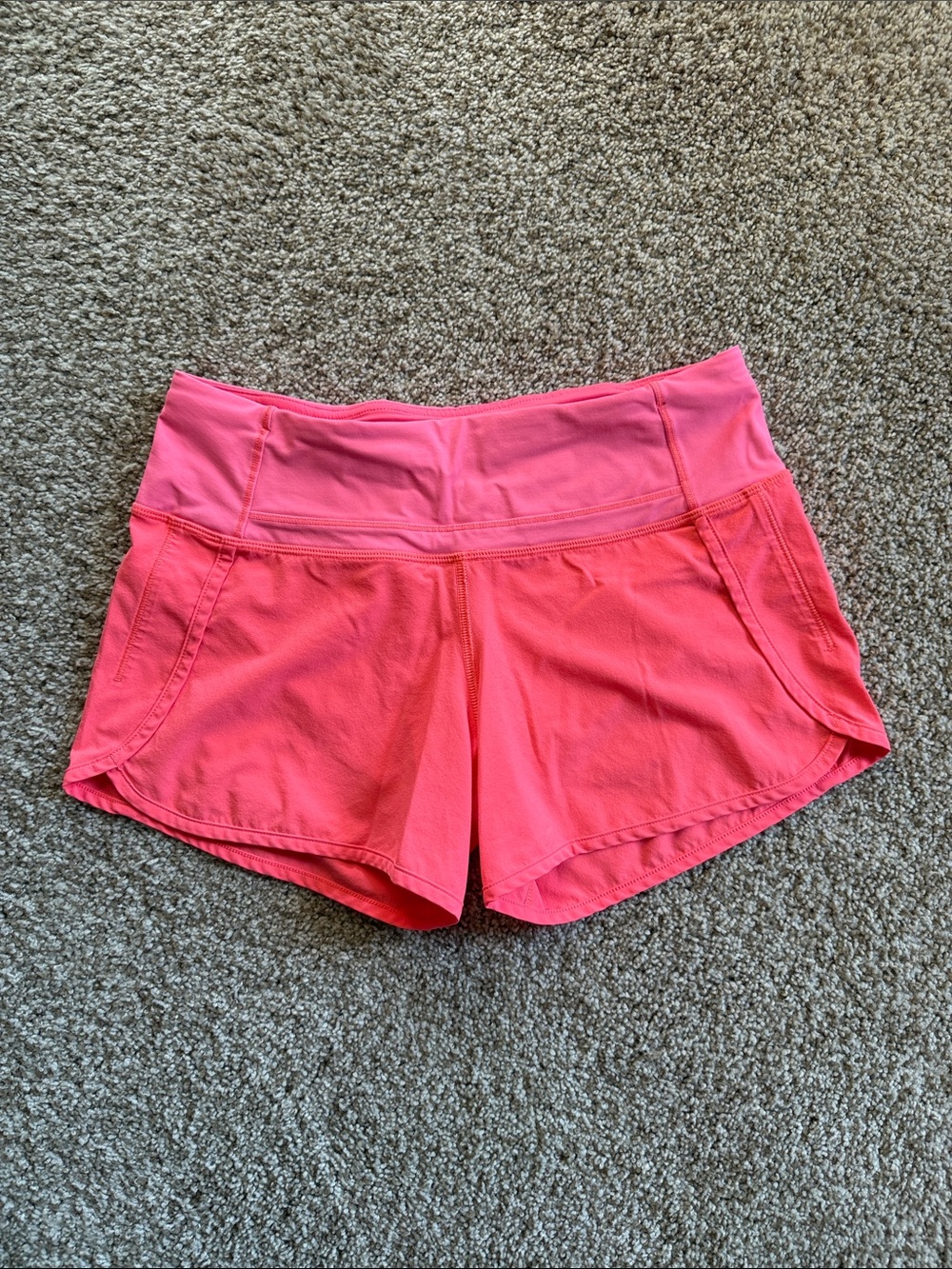 lululemon athletica Hot Pink Athletic Shorts with High Waist